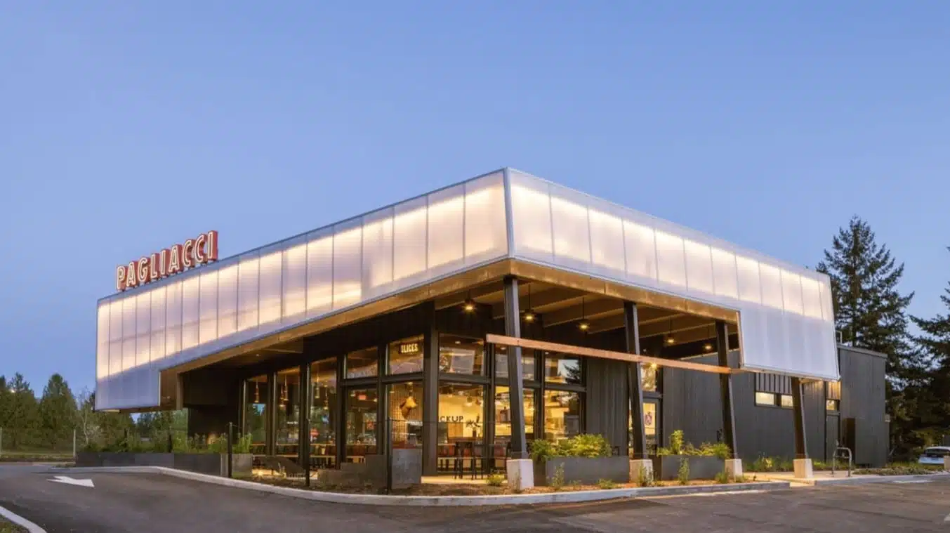 Wilcox Construction Pagliacci Pizza 12 Block 41 is one of our award winning construction projects in Seattle.